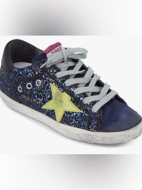 GOLDEN GOOSE Superstar Disco Glitter Low Top Women’s Sneaker size 40 (US 9.5)